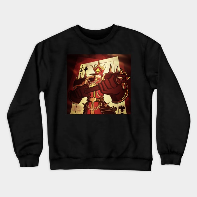 Jack of Clubs - Illustration Crewneck Sweatshirt by PorinArt